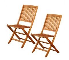 Conjunto de 2 cadeiras de jardim para exterior Aktive Garden
