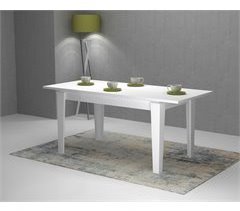 Mesa de jantar extensível ALINA branco 140 cm