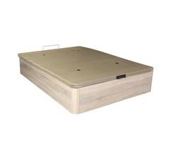ATENAS Sofá de arrumação dobrável com capa estofada em madeira 3D 135x190