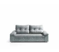 Sofá cama MIXX com almofadas no encosto cor vison