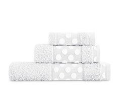  Conjunto de toalhas de banho Vipalia: sanita, lavatório e lençol. 450 gr. Modelo Polka Dots
