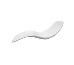 Sined ANTARES Luxo em fibra de vidro chaise longue Ideal para uso intensivo ao ar livre, Branco