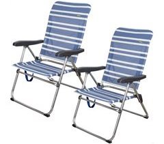 Saving pack 2 cadeiras de praia anti-queda multiposições Mykonos Aktive