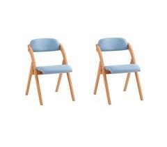 Conjunto de 2 cadeiras dobráveis FST92-BLx2 SoBuy
