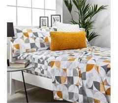  Conjunto de lençóis de cama em poliéster de algodão multicolorido CARNABY GREY