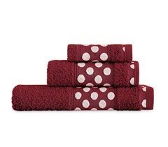  Conjunto de toalhas de banho Vipalia: sanita, lavatório e lençol. 450 gr. Modelo Polka Dots