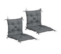 Conjunto de 2 Almofadas de Cadeira algodão PP e tecido 100% poliéster Outsunny