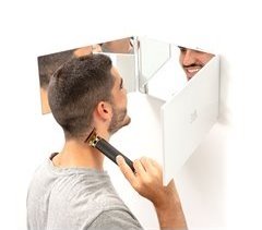 Espelho para Casa de Banho com Luz LED e Visão 360º