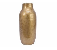 Vaso de terracota POL cerâmica dourada