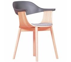 Cadeira de design escandinavo em madeira de freixo - Hut
