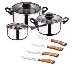 5 -peça Bateria de cozinha PACK + 4PC FACK