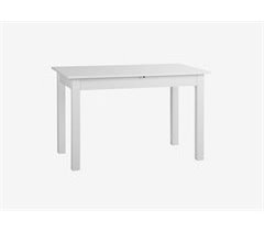 Mesa de jantar extensível COBURG 120 cm branca