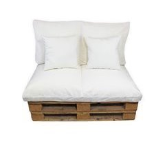 Acomoda Textil - Almofadas para sofá de 2 lugares em paletes 120x50