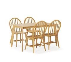 Conjunto de mesa 4 cadeiras de jantar Clarck 140x80