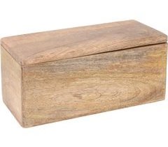 Caixa BAUL madeira de manga natural