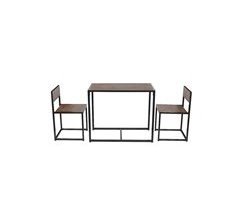 Conjunto mesa fixa e 2 cadeiras de cozinha DUO I