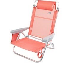 Cadeira de praia com altura de encosto XL e almofada estofada Aktive