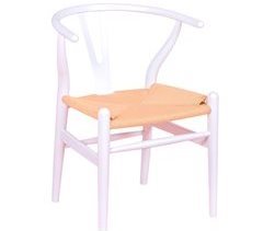 Cadeira escandinava em faia colorida e corda - Wish