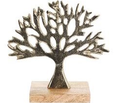 Árvore decorativa DANI alumínio com madeira 