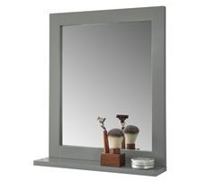 Espelho de parede com 1 prateleira FRG129-SG SoBuy 40x10