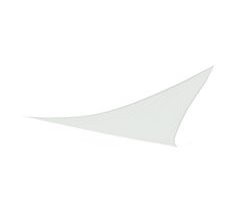 Toldo triangular de poliéster Aktive Garden cor branca