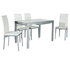 Conjunto mesa extensível e 4 cadeiras ASSYA