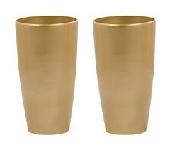 Beliani Conjunto de 2 vasos para plantas TSERIA