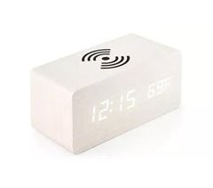 Relógio Despertador Carregador Wireless Qi