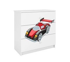 Kocot Kids Babydream Cómoda com 3 gavetas Race Car