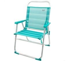 Cadeira dobrável fixa em alumínio Aktive Beach - mediterraneo