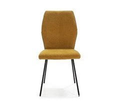 Cadeira CAROL pernas de metal cor mostarda