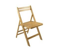 Cadeira dobrável de madeira de bambu O91