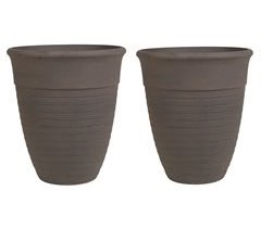 Beliani Conjunto de 2 vasos para plantas KATALIMA