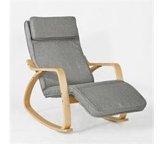 Cadeira de baloiço Design Poltrona FST18-DG SoBuy