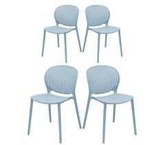4 cadeiras de jardim de design Lolly