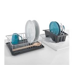  Escorredor de pratos com tabuleiro e escorredor de pratos independente AQUATE