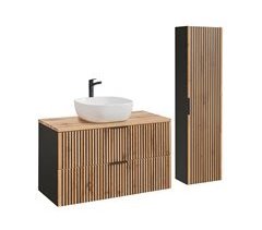 Móvel de lavatório individual de com madeira de Gaia