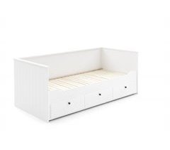 Cama nido 3 gavetas 90/180x200 cm branco NORDLAND