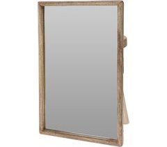 Espelho quadrado BELL de madeira 60 cm