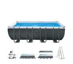 INTEX Ultra XTR Frame piscina rectangular amovível 549x274x132 + sistema de filtragem