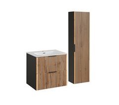 Lavatório individual de com móvel de madeira Gaia