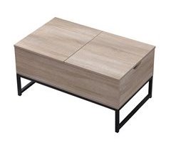 LOTTA mesa baixa de madeira com tampos eleváveis