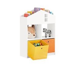 Estante para livros e brinquedos para crianças KMB49-W SoBuy