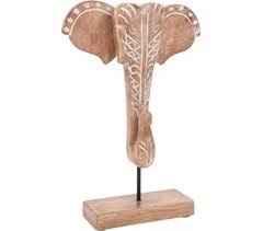 Figura de elefante JOEL em base de madeira