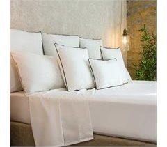  Conjunto de lençóis de cama 100% algodão orgânico branco
