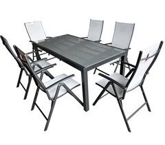 Set Mesa + Cadeiras DENIA 2 cinza