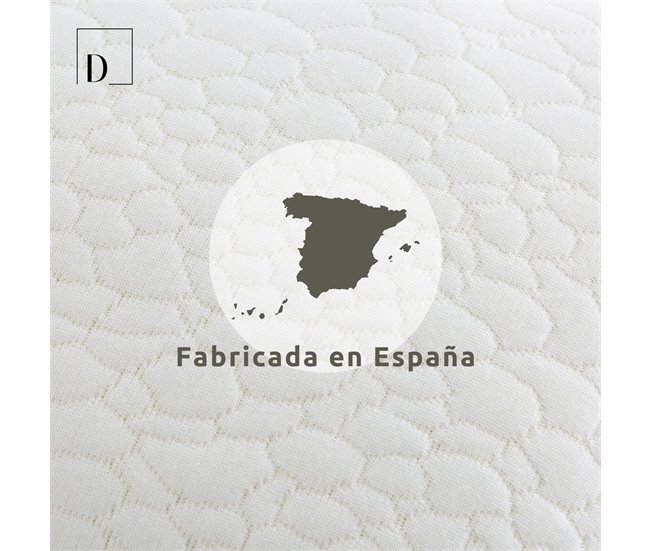 Flocos de Travesseiro Viscoelástico 150x40 Branco/cinza