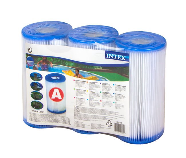 Conjunto de 6 cartuchos de filtro INTEX - tipo a Branco