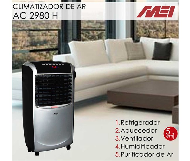 Climatizador de Ar MEI AC 2980 H Cinza