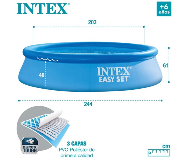 Piscina insuflável INTEX Easy Set Azul